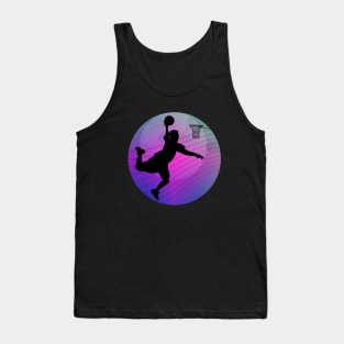 Basketball slam dunk retro vintage Tank Top